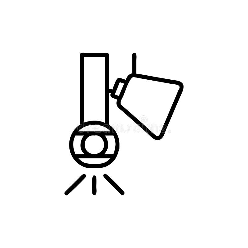 Prezentare elegantă a scenei pentru producțiile teatrale stock illustration
