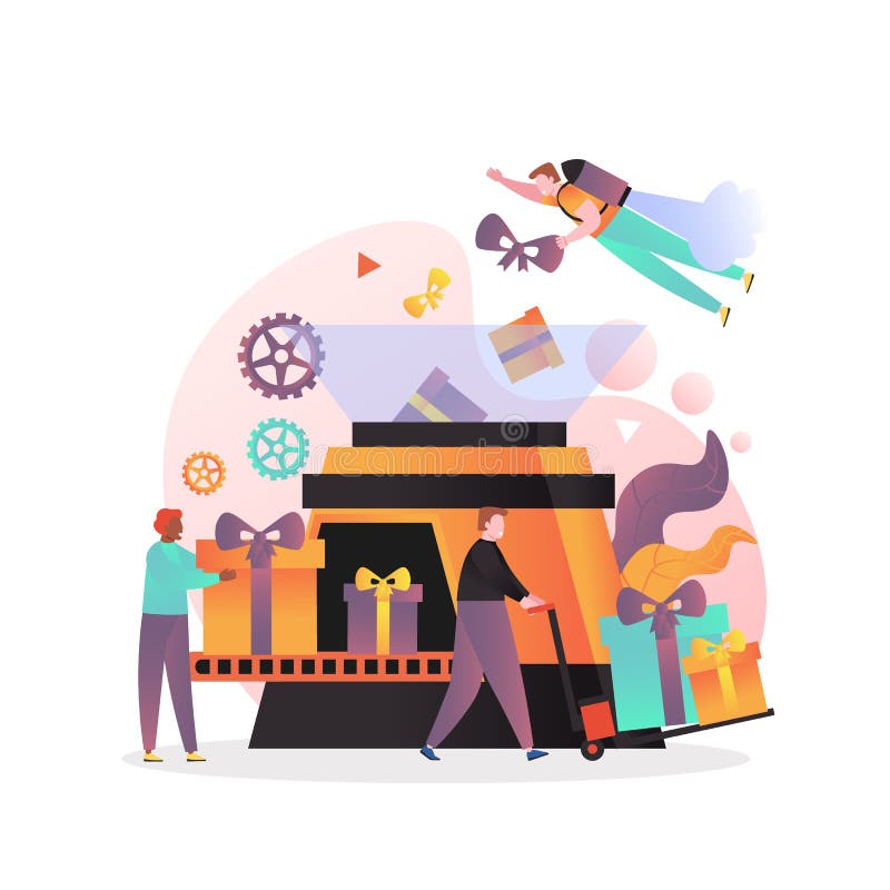 Prezentuj koncepcję wektora fabrycznego dla banera internetowego, strona serwisu WWW ilustracji Prezentuj koncepcję wektora fabrycznego dla banera internetowego, strona serwisu WWW ilustracji