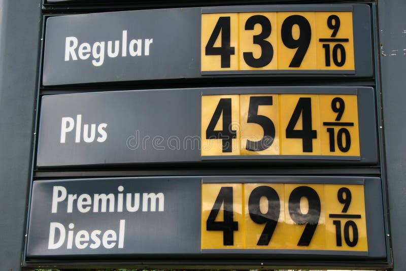 Gas prices keep going up. Regular is 4.39, Plus is 4.54 and Diesel climbs to 5 dollars a gallon in the US. Gas prices keep going up. Regular is 4.39, Plus is 4.54 and Diesel climbs to 5 dollars a gallon in the US.