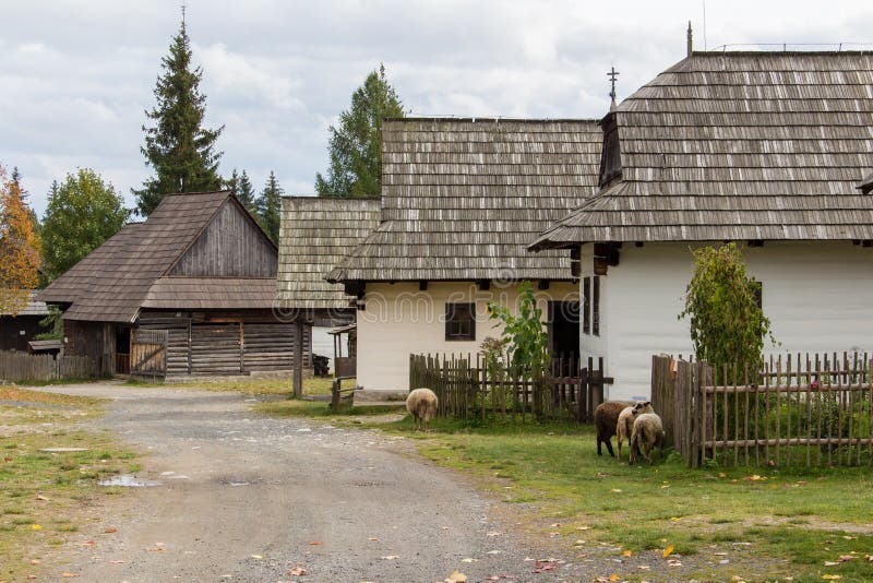 Pribylina - tradiční slovenská vesnice
