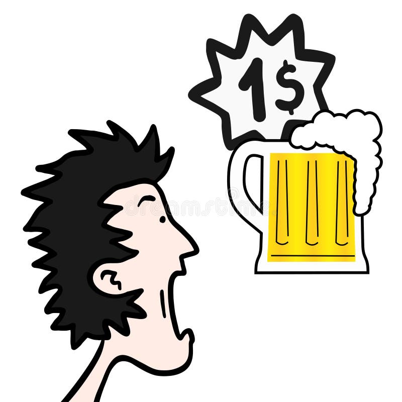 Beer dollar stock illustration. Illustration of isolated 6797275