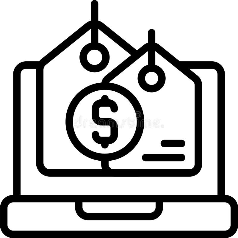 Price Comparison Vector Icon royalty free illustration