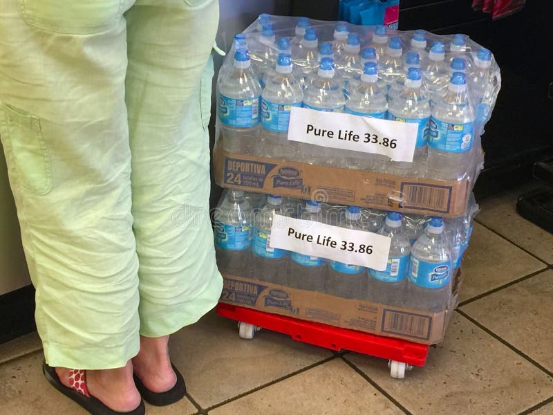 Price gouging water at the checkout