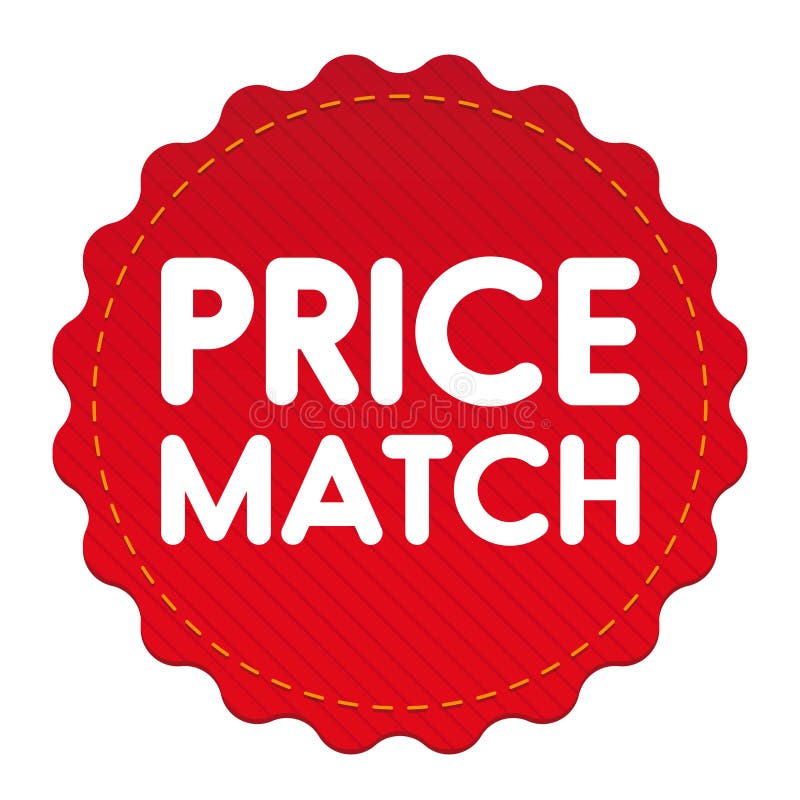 Price matching. Price Match Label. Price Match tag. Price Match guarantee.