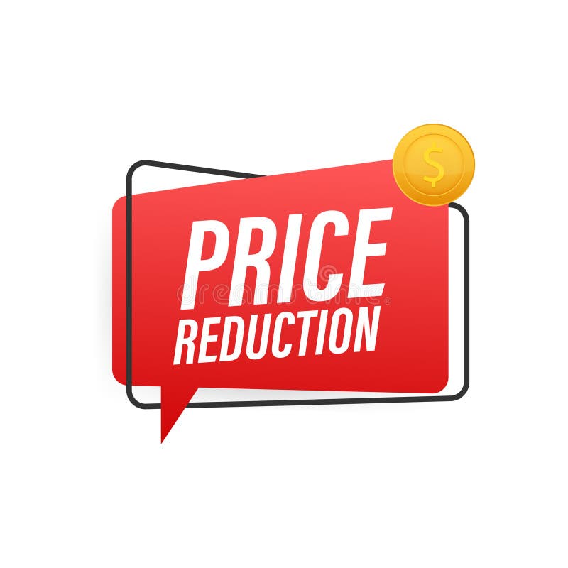 Price Reduction Banner Template Design. Sale Special Offer. Vector ...
