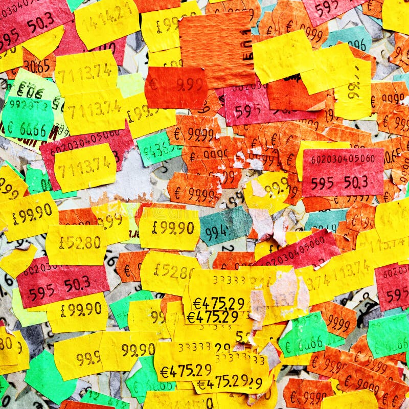 Price stickers stock photo. Image of sale, inflation 26436186