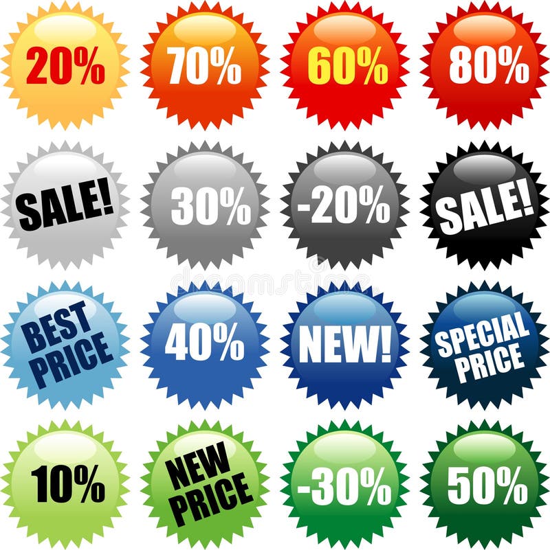 PRICESTICKERS stock illustration PRICESTICKERS stock illustration