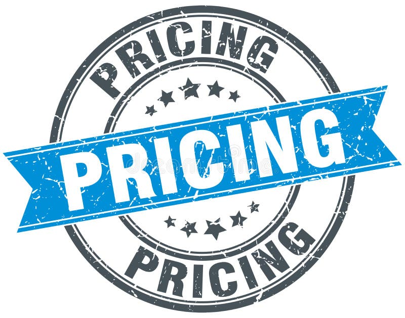 Grey Pricing Board With Orange Stock Illustration - Illustration of