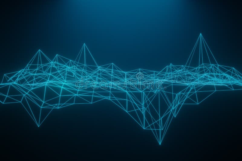 Pricker fodrar l?g poly m?rk bakgrund f?r abstrakt polygonal utrymme med att f?rbinda och Anslutningsstruktur framf?rande 3d stock illustrationer Pricker fodrar l?g poly m?rk bakgrund f?r abstrakt polygonal utrymme med att f?rbinda och Anslutningsstruktur framf?rande 3d stock illustrationer