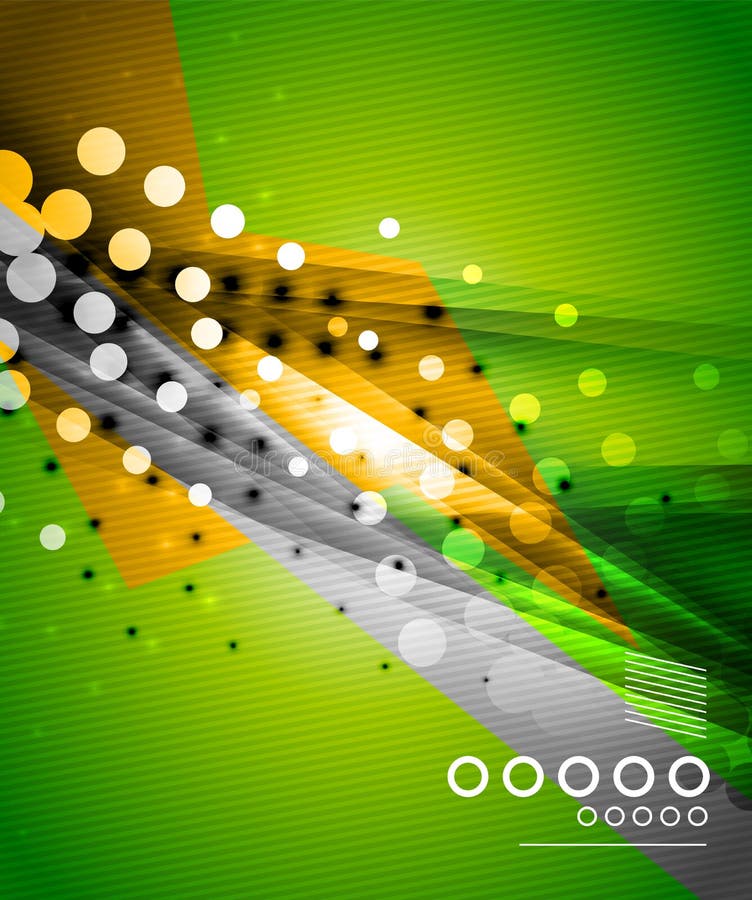 Prickig modern technoabstraktion för vektor stock illustrationer Prickig modern technoabstraktion för vektor stock illustrationer
