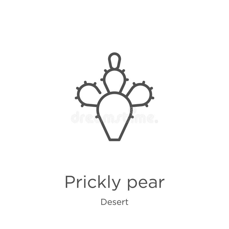 prickly pear icon vector from desert collection. Thin line prickly pear outline icon vector illustration. Outline, thin line stock illustration prickly pear icon vector from desert collection. Thin line prickly pear outline icon vector illustration. Outline, thin line stock illustration