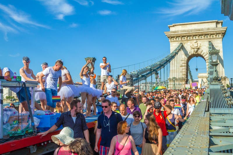 Pride Day Gay Parade In Budapest Hungary Editorial Photography