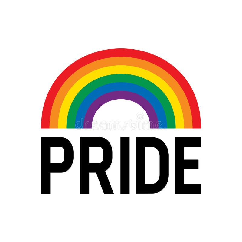 Pride Month Rainbow Flag Symbol. Pride Month Event Celebration Isolated