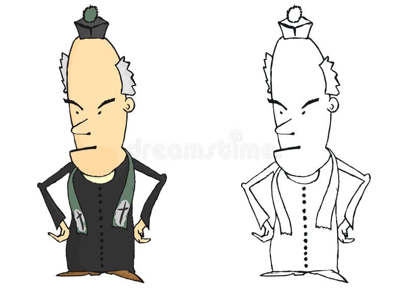 priest ilustração do vetor priest ilustração do vetor