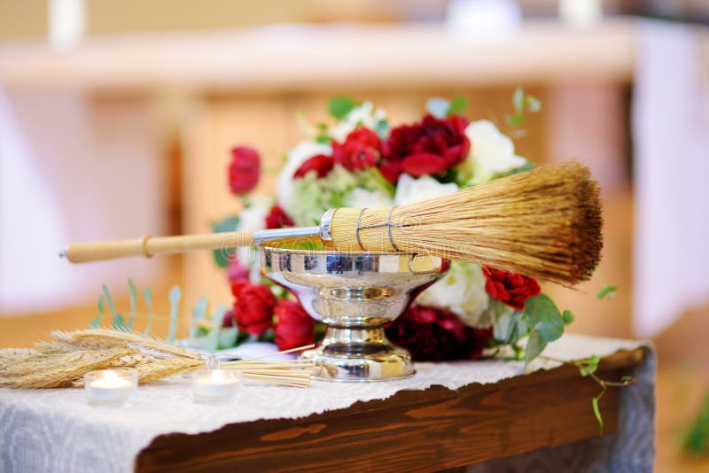 Priest`s wedding accessories during wedding ceremony in a church royalty free stock images Priest`s wedding accessories during wedding ceremony in a church royalty free stock images