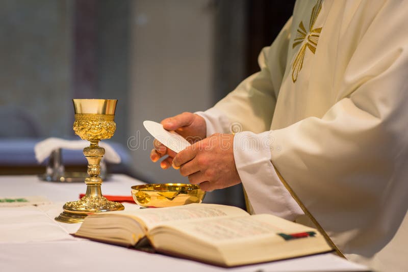 Priest during a Wedding Ceremony Stock Photo Image of divine