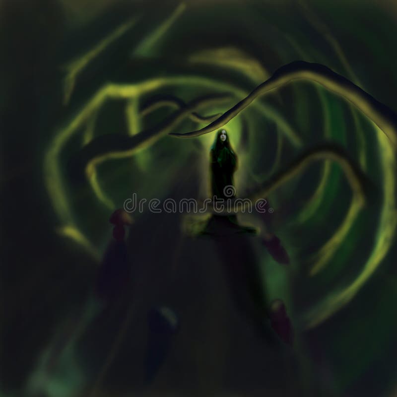 Priestess mágico da floresta imagens de stock Priestess mágico da floresta imagens de stock