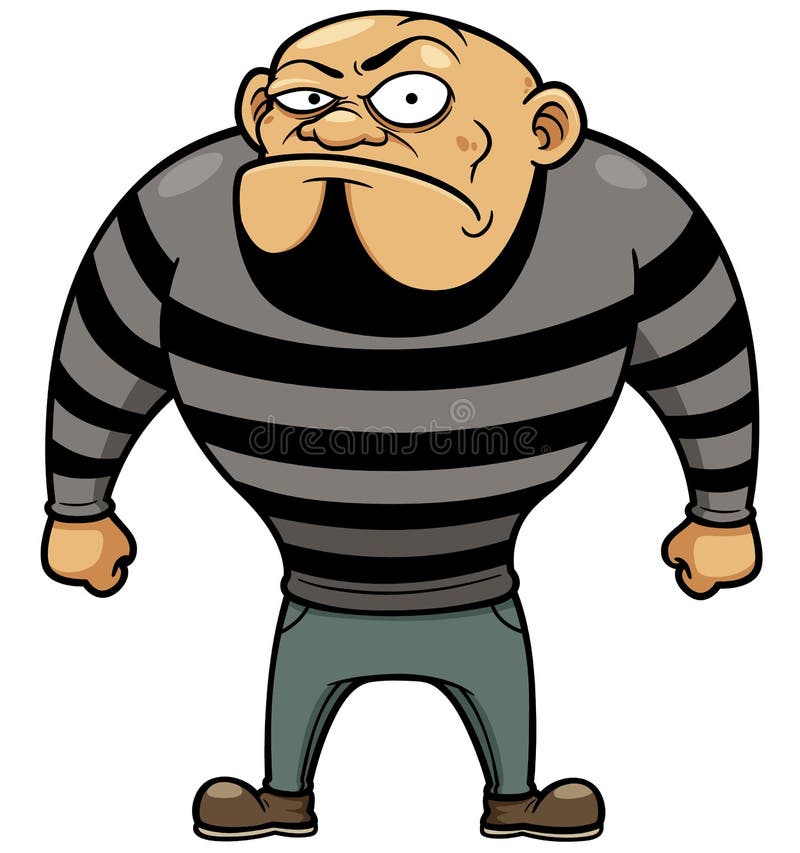 Vector illustration of Cartoon Prisoner. Vector illustration of Cartoon Prisoner