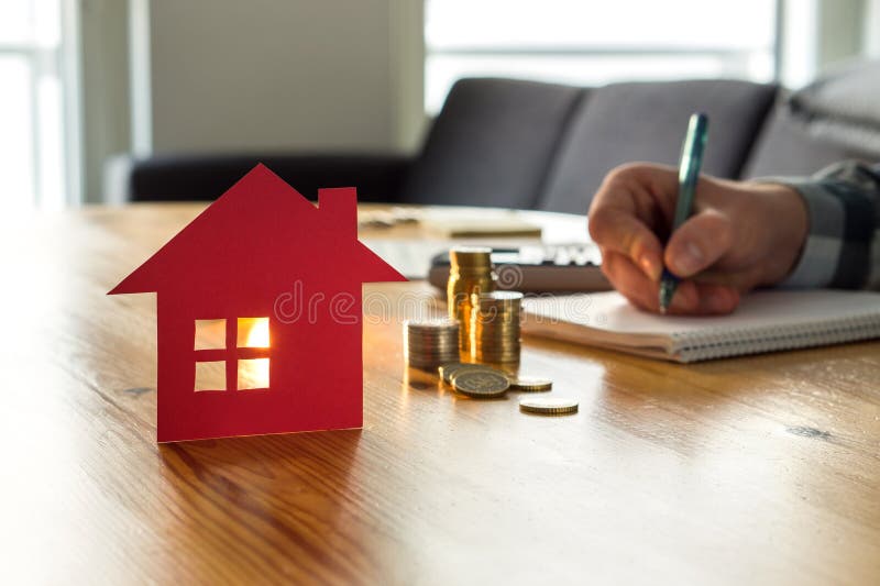 Prijs van het mensen de tellende huis, de kosten van de huisverzekering, bezitswaarde Prijs van het mensen de tellende huis, de kosten van de huisverzekering, bezitswaarde
