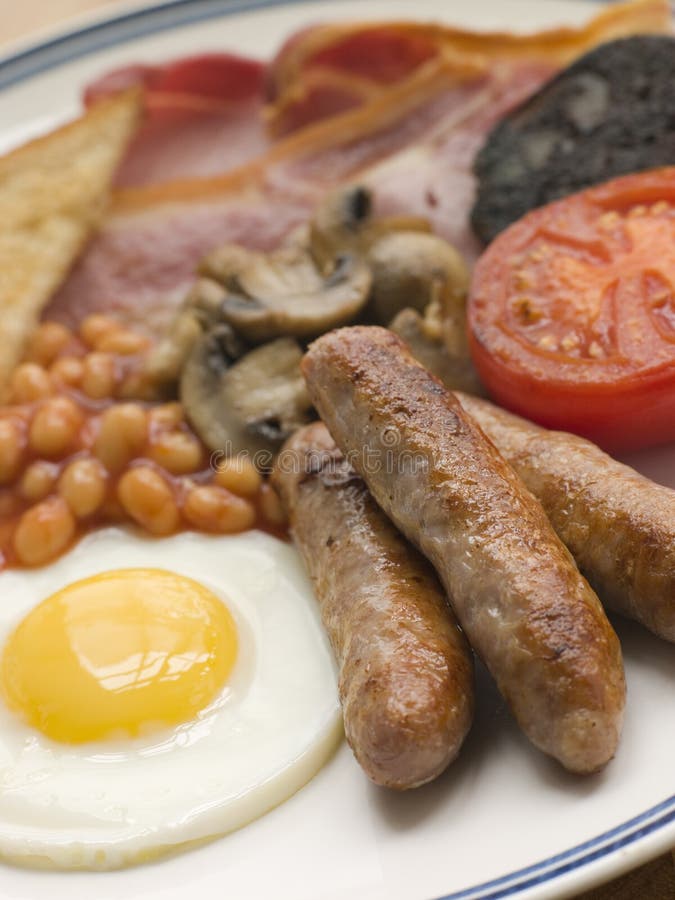 Prima colazione inglese piena immagine stock Prima colazione inglese piena immagine stock