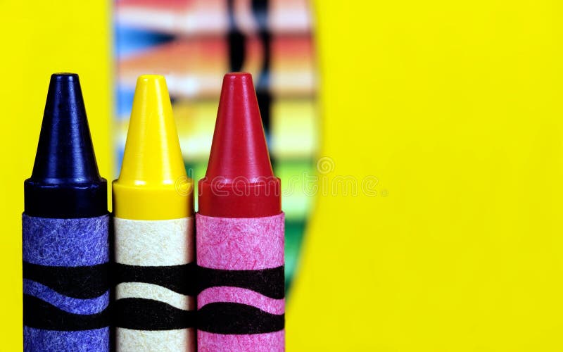 Primary Color Crayons stock image Primary Color Crayons stock image