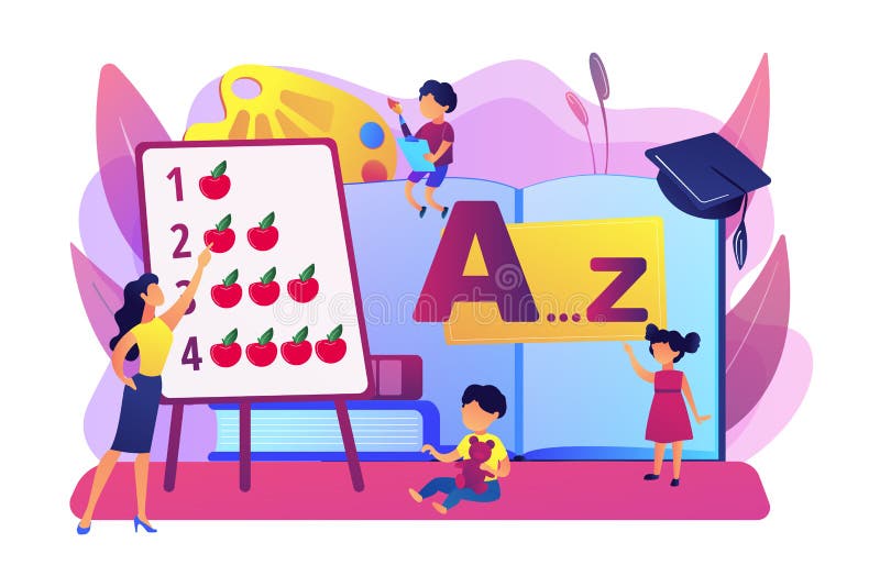 Early education concept vector illustration royalty free illustration
