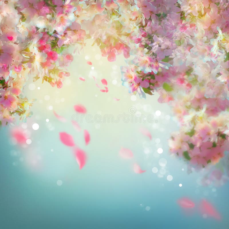 Primavera Cherry Blossom Background