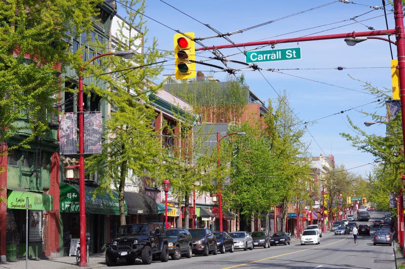 Primavera en la ciudad de Vancouver’s China fotografía de archivo libre de regalías