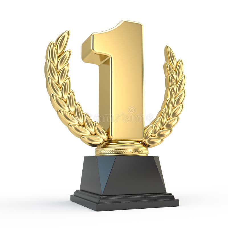 Primeiro copo do troféu do lugar ilustração royalty free Primeiro copo do troféu do lugar ilustração royalty free