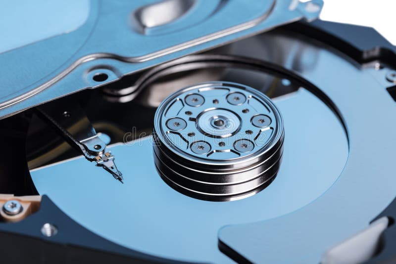 Primer de la memoria del disco duro fotografía de archivo libre de regalías