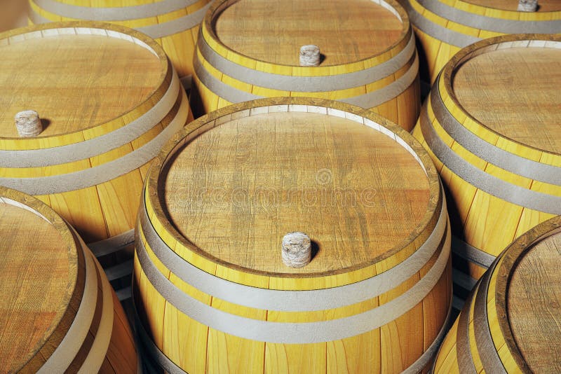 Primer de los barriles de vino libre illustration Primer de los barriles de vino libre illustration