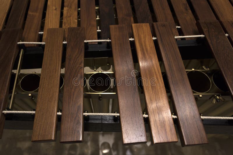 Primer De Madera Moderno Del Marimba Imagen de archivo Imagen de