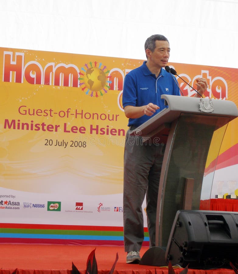 Primer Ministro De Singapur Imagen editorial Imagen de importante