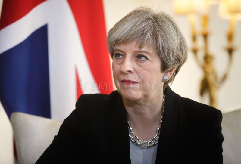Primer ministro del Reino Unido Theresa May fotos de archivo Primer ministro del Reino Unido Theresa May fotos de archivo