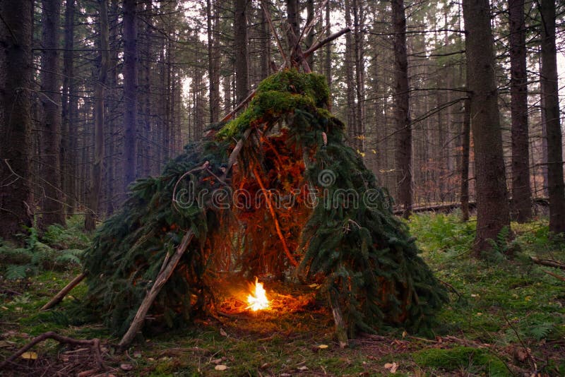 281 Bushcraft Shelter Stock Photos - Free & Royalty-Free Stock Photos from  Dreamstime
