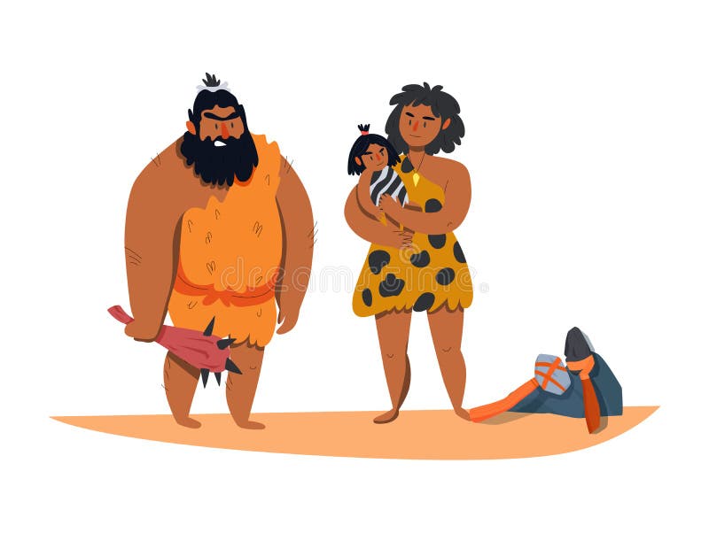 Primitive Caveman Family Composition Stock Vector - Illustration of primitive, computer: 243587625 Primitive Caveman Family Composition Stock Vector - Illustration of primitive, computer: 243587625