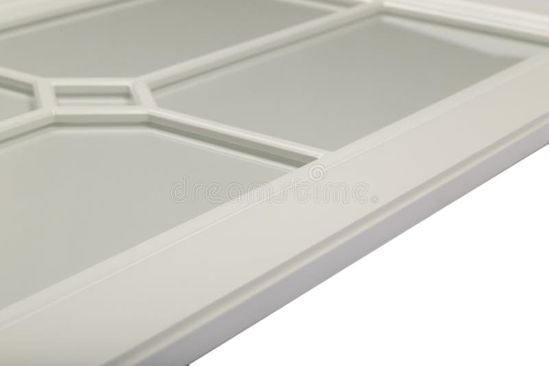 Primo piano del dettaglio di una facciata bianca della struttura per la cucina immagini stock Primo piano del dettaglio di una facciata bianca della struttura per la cucina immagini stock