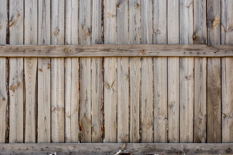Primo piano del fondo di legno del recinto della quercia semplice verticale Vecchia parete di legname annodata Modello rustico d'