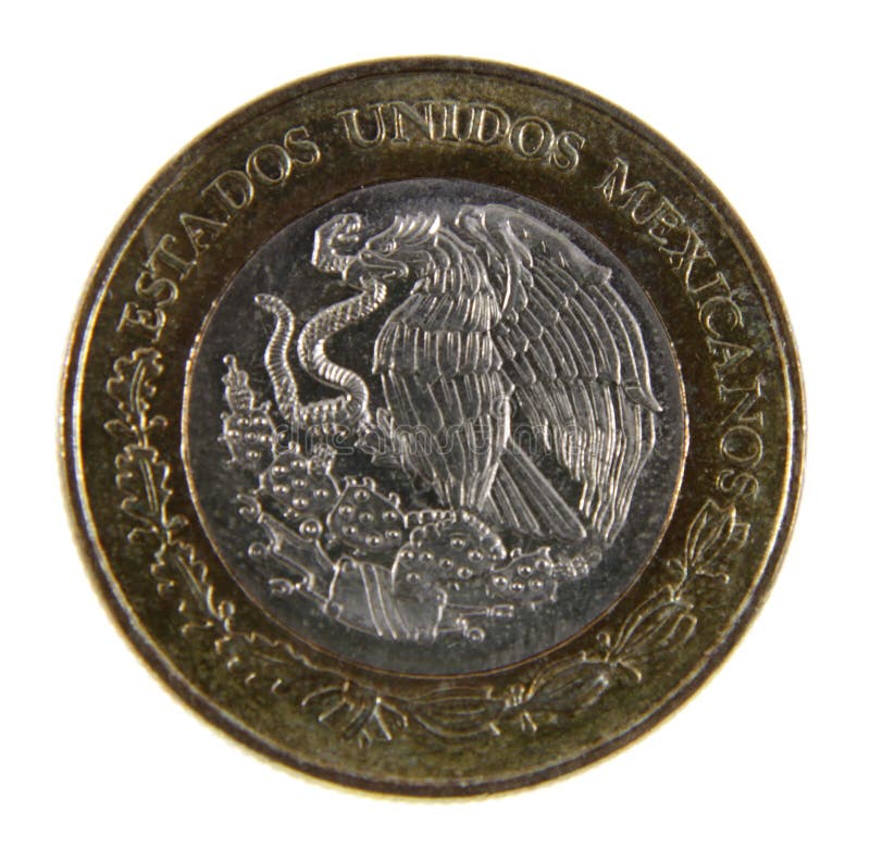Primo piano del peso messicano fotografia stock libera da diritti Primo piano del peso messicano fotografia stock libera da diritti