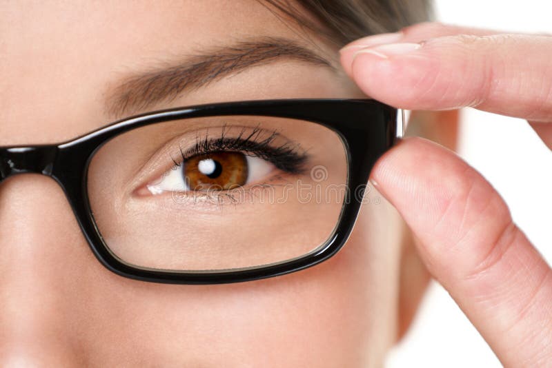 Primo piano eyewear di vetro immagini stock libere da diritti