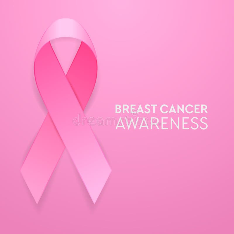 Primo piano rosa realistico del nastro su fondo rosa, simbolo di consapevolezza del cancro al seno Modello di progettazione per l illustrazione vettoriale Primo piano rosa realistico del nastro su fondo rosa, simbolo di consapevolezza del cancro al seno Modello di progettazione per l illustrazione vettoriale