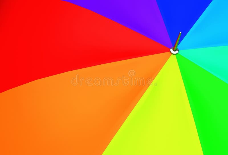 Primo piano variopinto dell'ombrello royalty illustrazione gratis