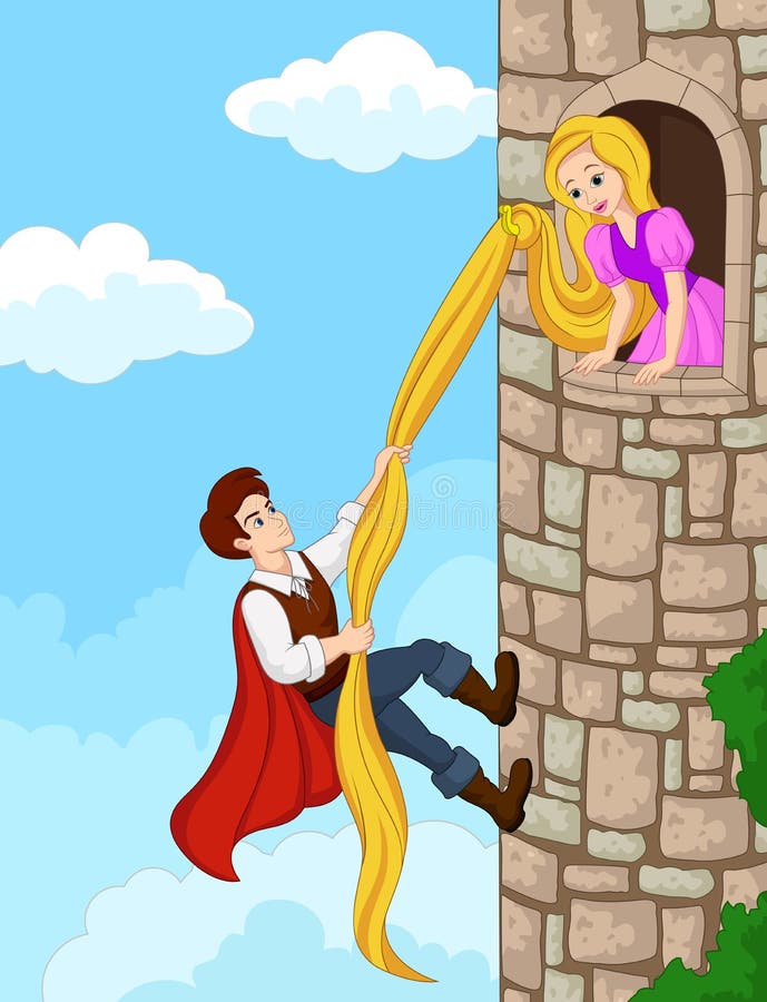 how to draw rapunzel in her tower