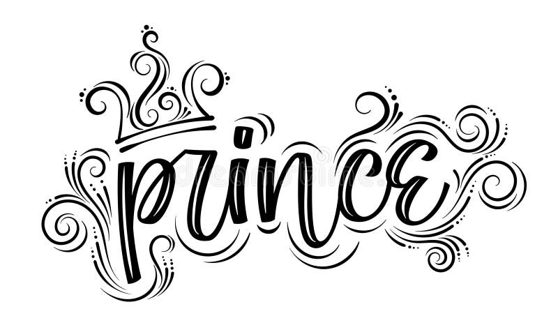 Kids Drawing Princess And Prince Stock Illustration - Illustration of ...