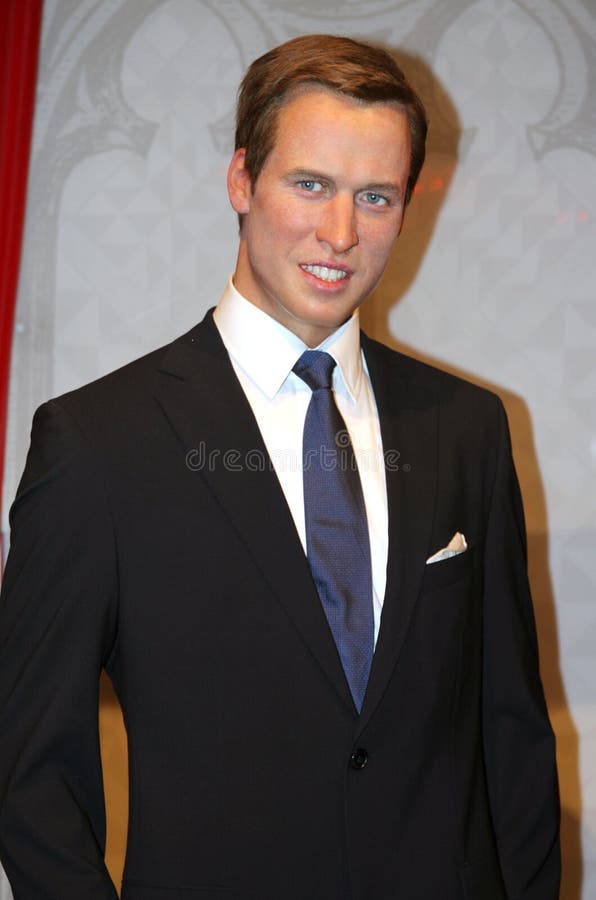 Prince William, Duke of Cambridge, wax statue at the famous Madame Tussaud's museum. Prince William, Duke of Cambridge, wax statue at the famous Madame Tussaud's museum.