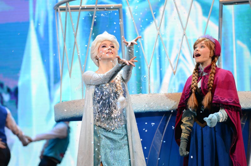 Princesa congelada Disney Elsa e Anna