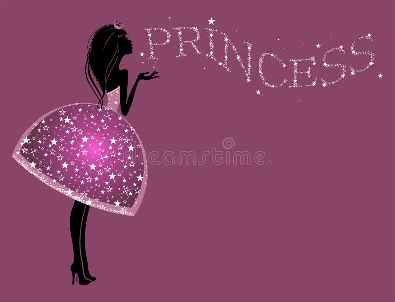 Princesa de la estrella ilustración del vector Princesa de la estrella ilustración del vector