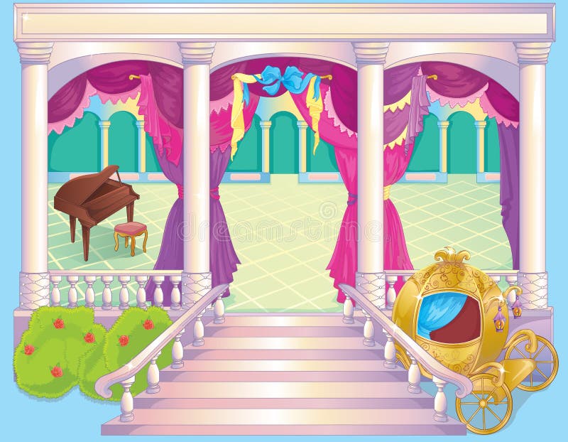Princesa de lujo Dinner Room del cuento de hadas libre illustration Princesa de lujo Dinner Room del cuento de hadas libre illustration