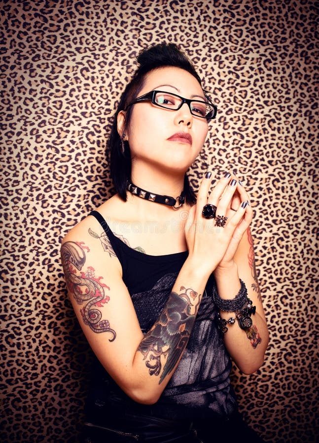 Princesa del tatuaje fotografía de archivo libre de regalías Princesa del tatuaje fotografía de archivo libre de regalías