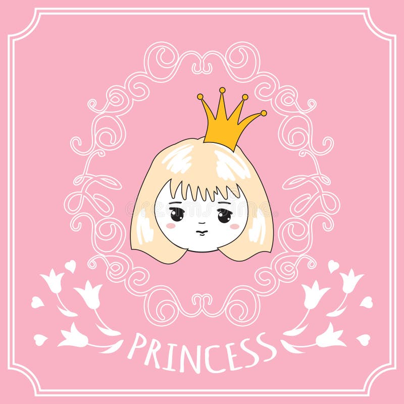 Princesa pequena bonito ilustração royalty free Princesa pequena bonito ilustração royalty free